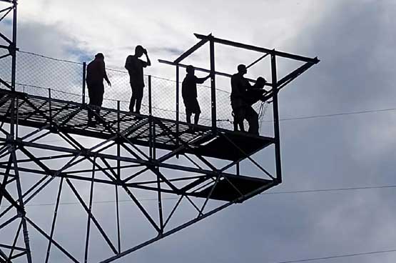 Climbing wall manufactured by oxo