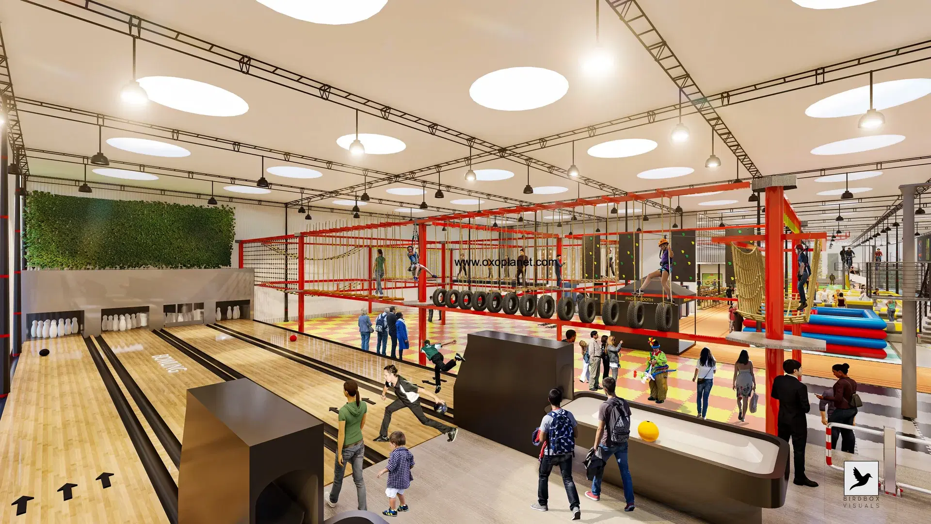 3D work for an upcoming indoor adventure cum entertainment park