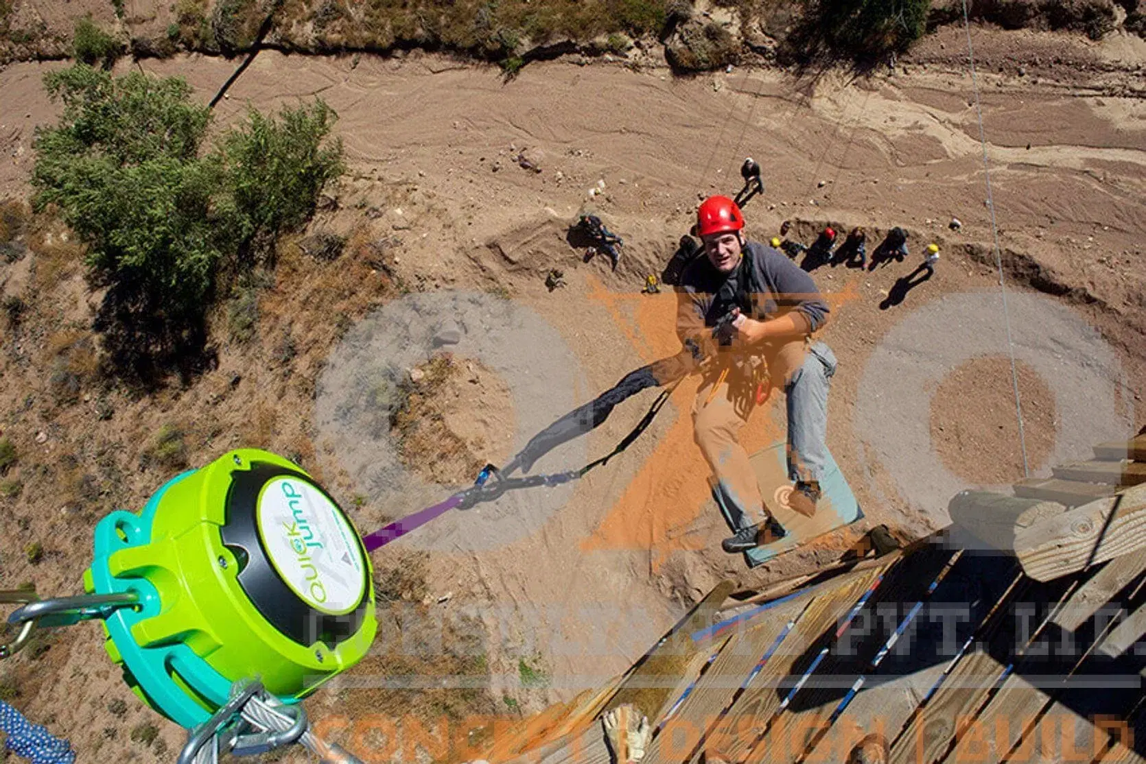 Quick Jump or Mini bungee installed at Ilam, Nepal by oxo planet