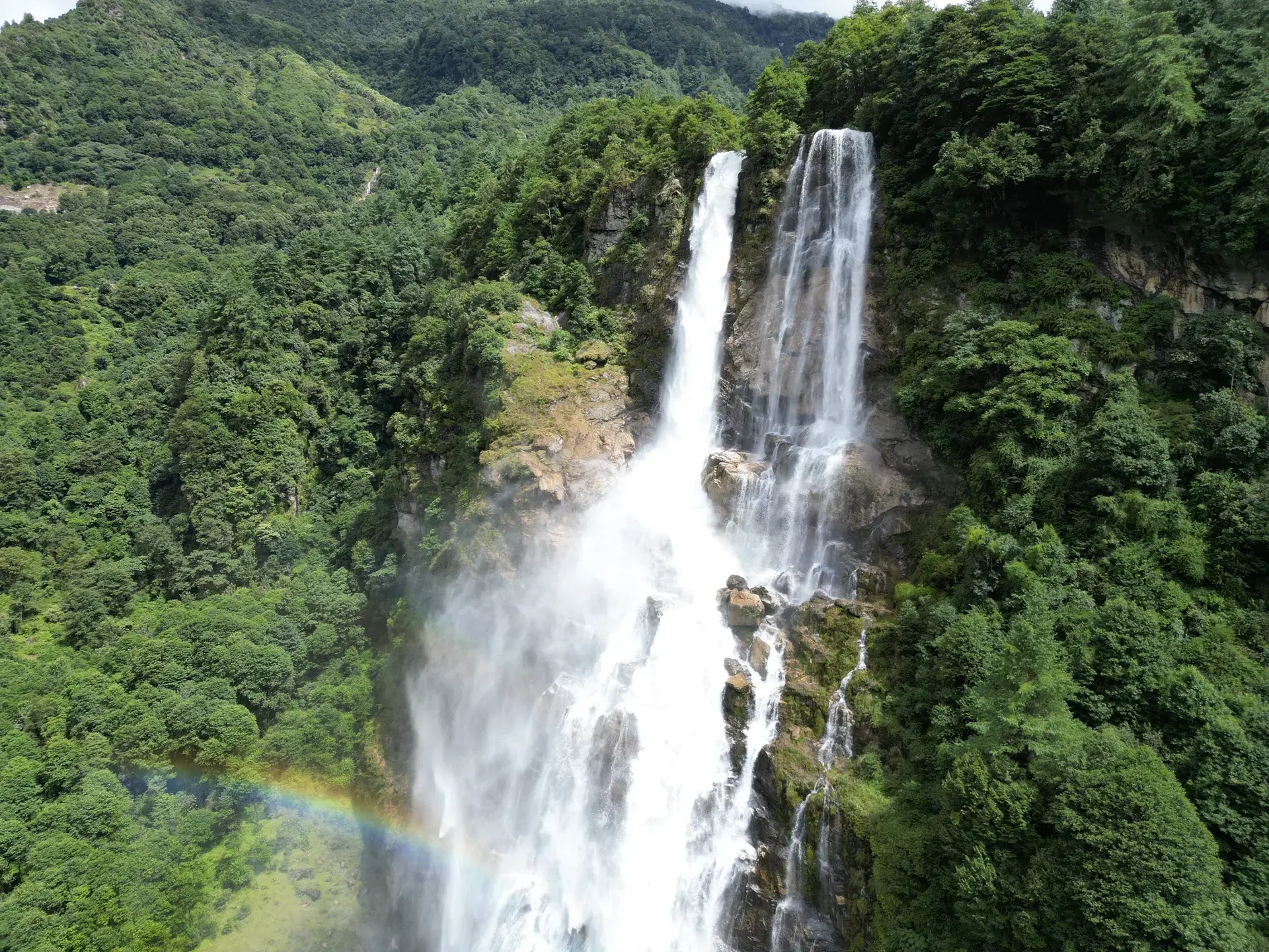 Jang Falls waterfall at the Tawang adventure zone, Arunachal Pradesh