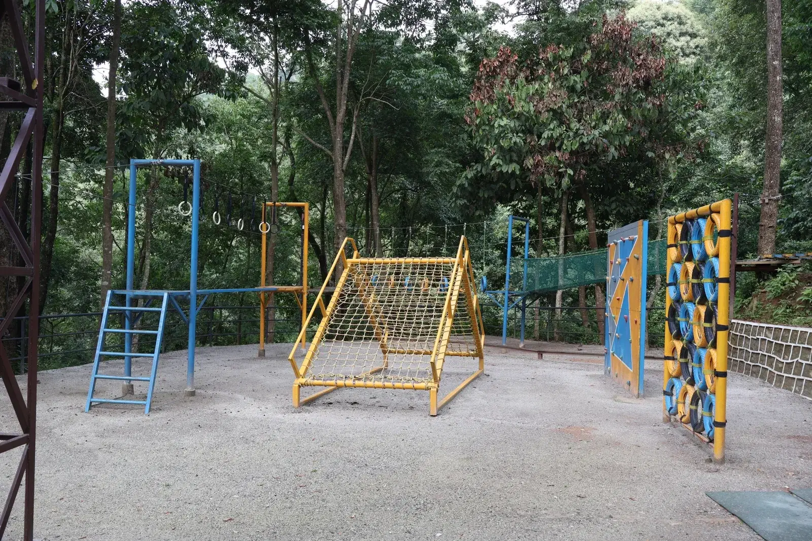 Kids obstacle course zone at Ban Jungle Adventures forest park