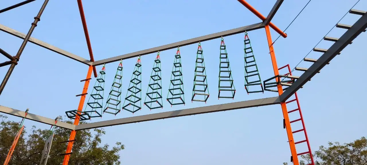 Ropes Course installation by OXO Planet at an adventure park