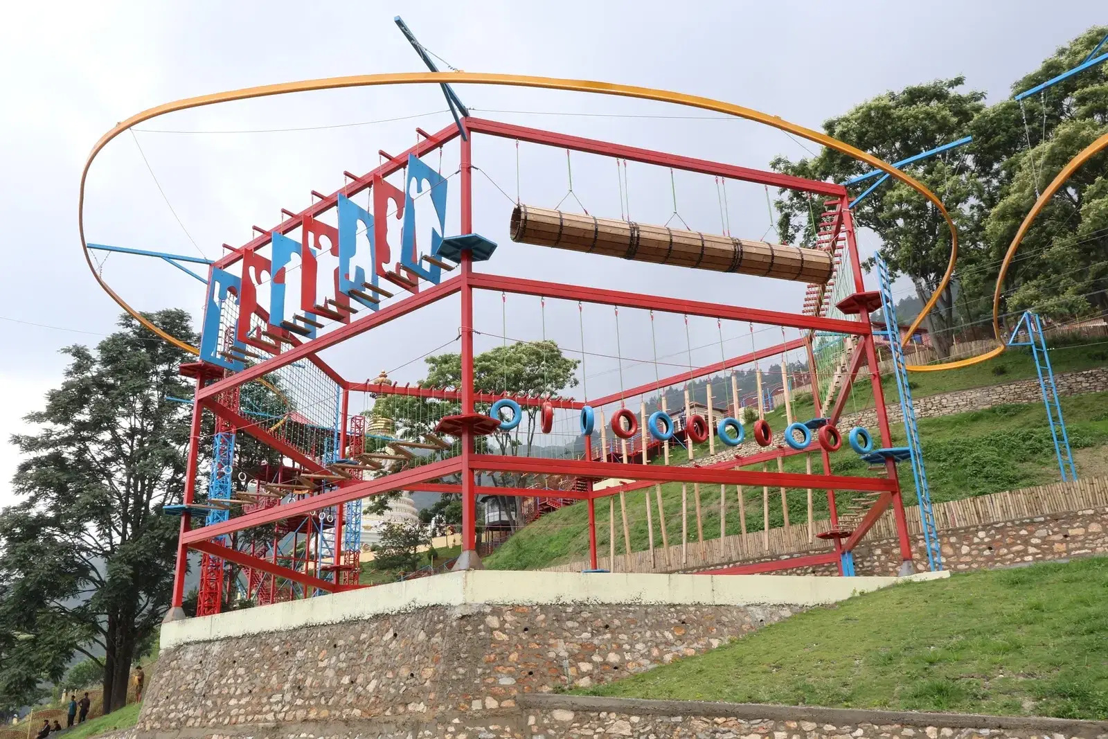 Adventure tower complex overlooking the Kathmandu valley, Choudhary Group park
