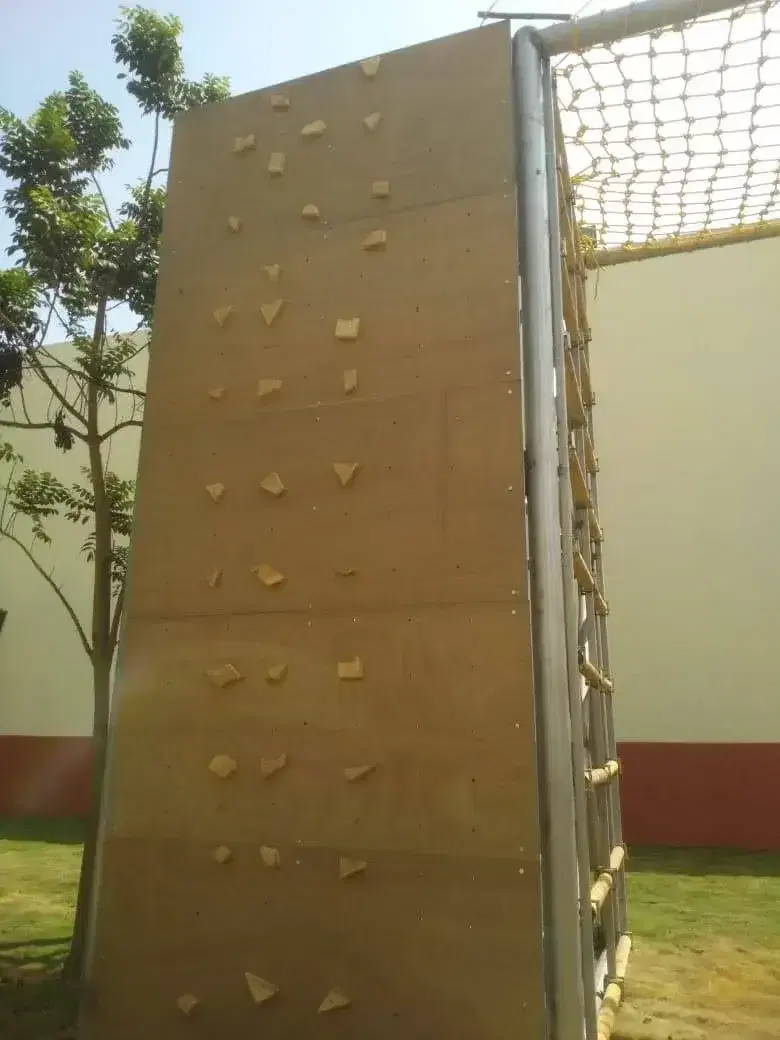 Customised climbing tower for primate enrichment at Vantara, Jamnagar