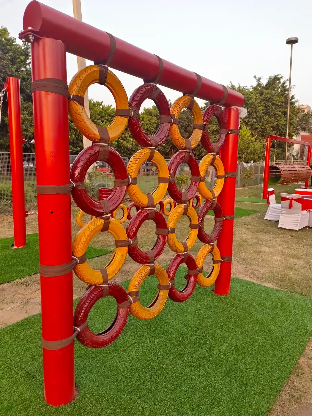Ring climb wall element of the Swadhyay School course