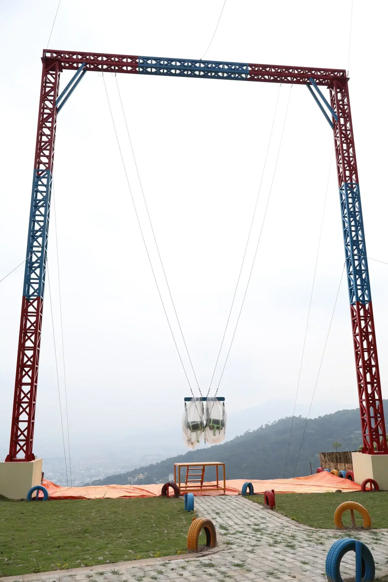 OXO Planet three-pole giant swing structure