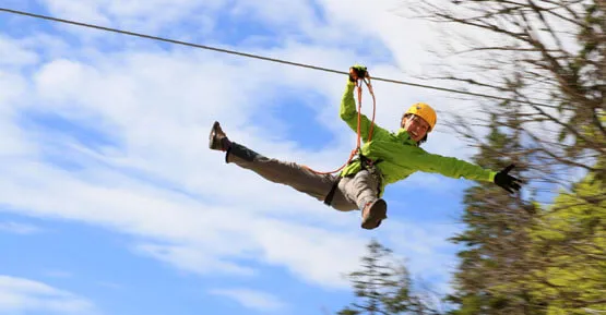 a person enjoying best adventure park setup designed by oxo