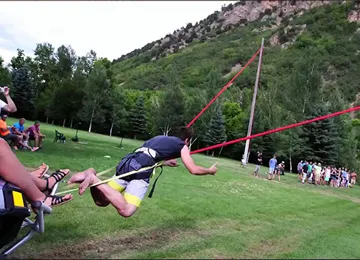 Human Bungee Slingshot Builders