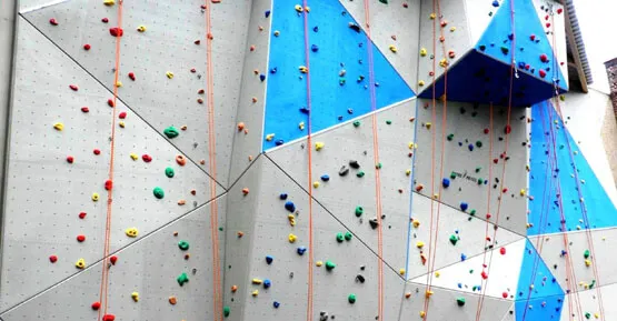 adventure setup in a school - climbing wall manufactured in Delhi