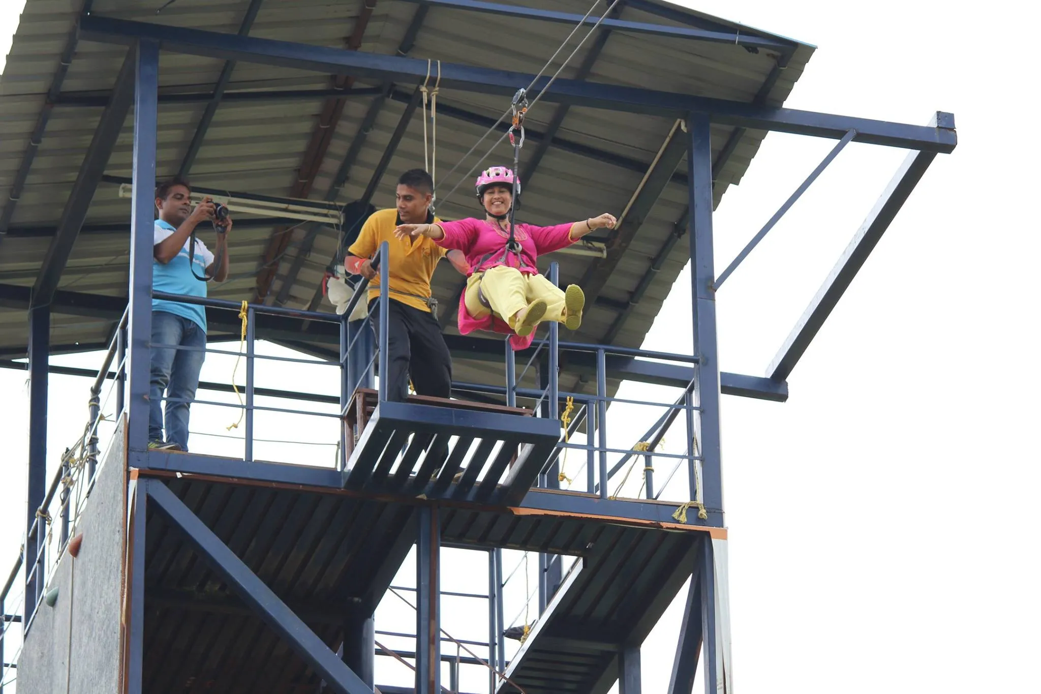 Zipline as a new activity for Amusement Parks