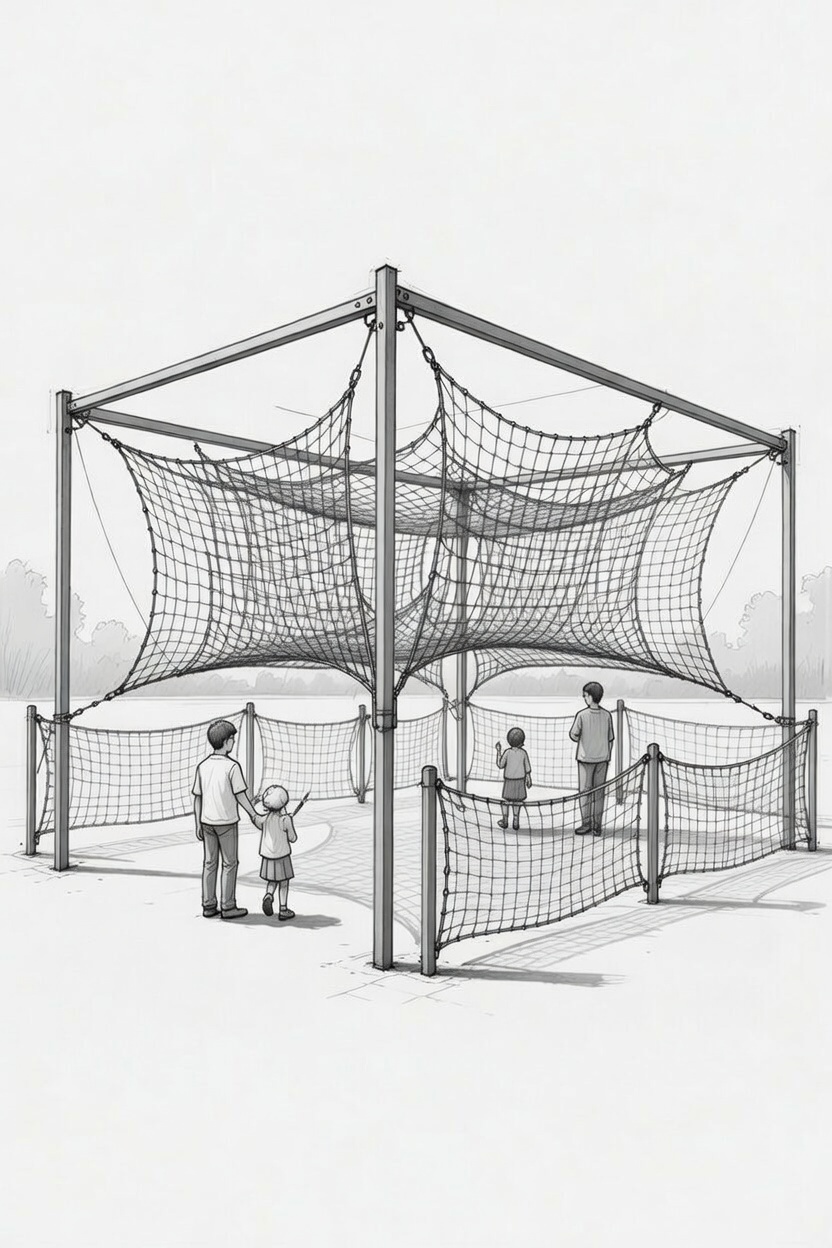 Outdoor Net Play Area